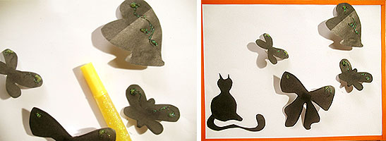 Аппликация на Хэллоуин Для детей 6-10 лет.