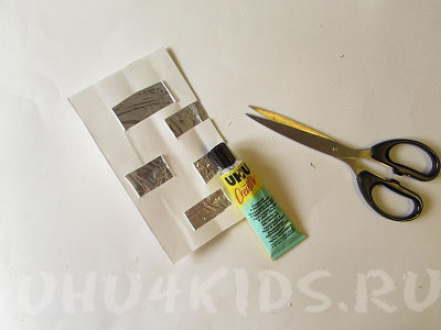 Открытка с использованием фольги